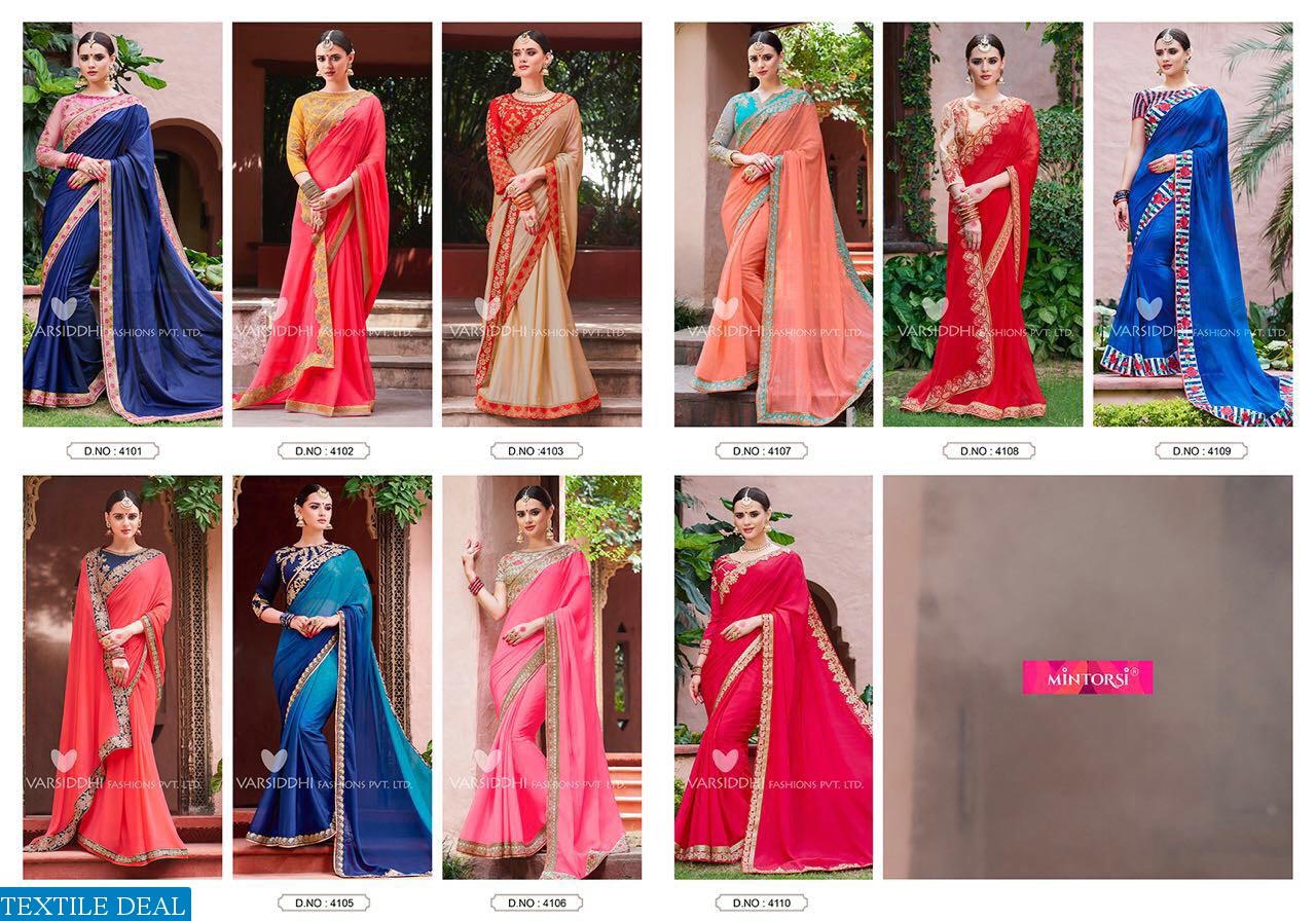 Mintorsi 4101 Series Wholesale Festival Ethnic Saree